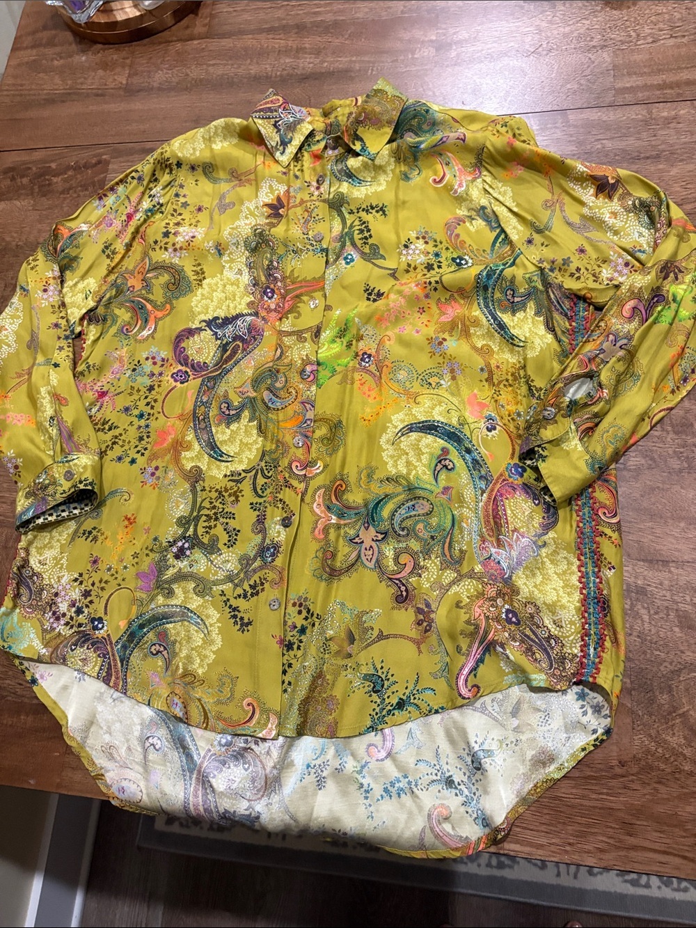 Johnny Was Workshop Button up blouse Top. Medium. Colorful - Picture 2 of 10